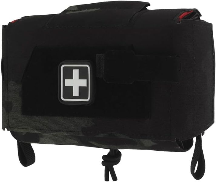 Compact Medical Pouch V3 - MOLLE Quick Release IFAK - MultiCam Black