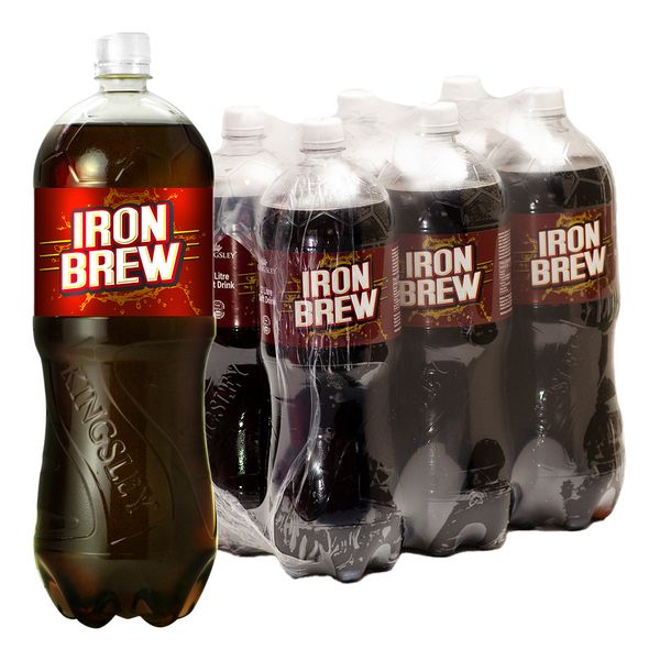 Kingsley Sparkling Soft Drink - Iron Brew (6 x 2L)