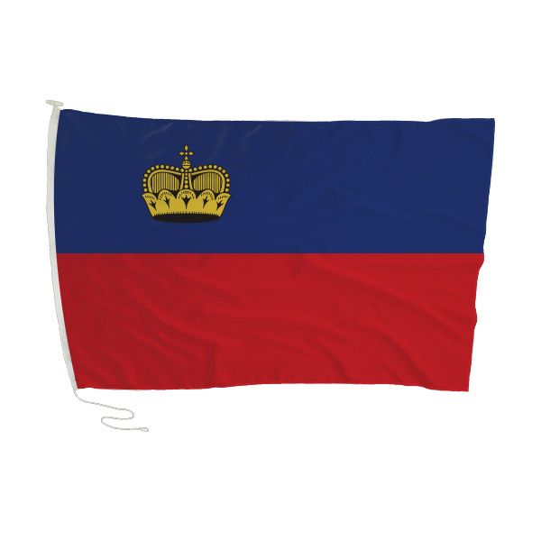 Liechtenstein Flag with Rope and Toggle - 180 x 120cm