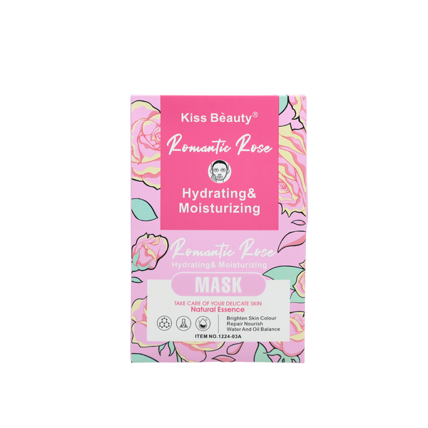 Kiss Beauty Hydrating &amp; Moisturizing Romantic Rose Face Mask 10 Sheets