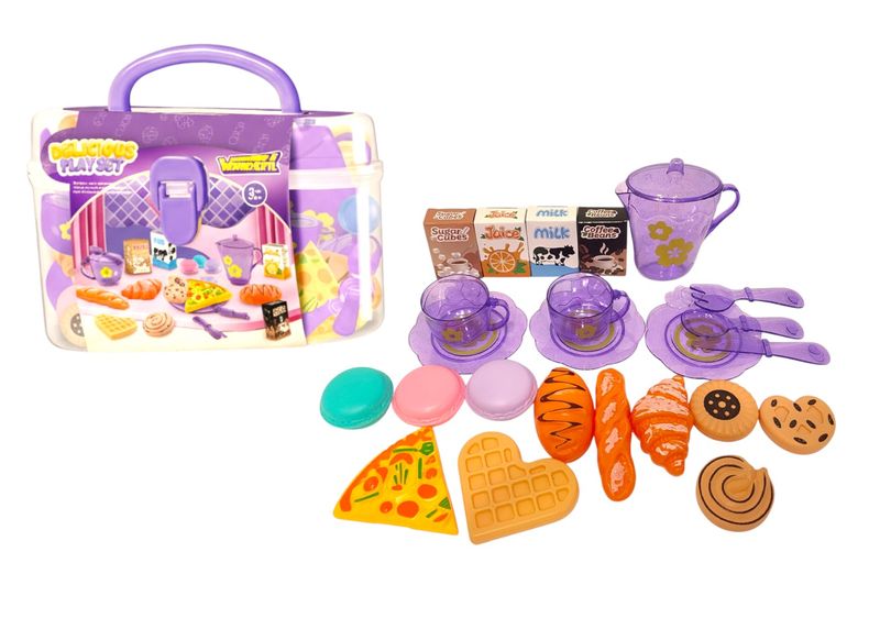 Kids Mini Tea Party Set With Cute Storage Container