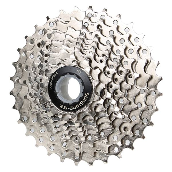 Sunshine-SZ 9 Speed 11-32T Silver MTB Bicycle Cassette HG Hub