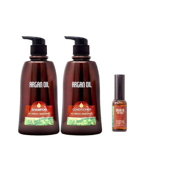 Argan Oil Twin Pack750ml+ Argan Oil Hair Serum 30ml
