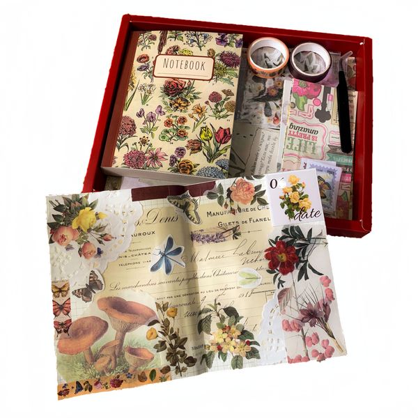 Retro hand ledger material set Vintage Scrapbook Kit DIY Scrapbook Paper