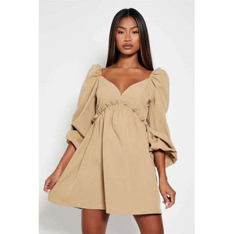 frill detail smock dress