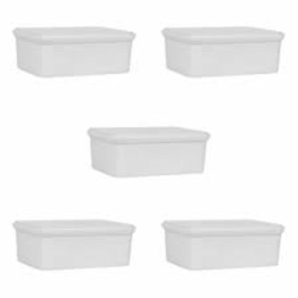 White Tamper Evident Tub and Lid 2L