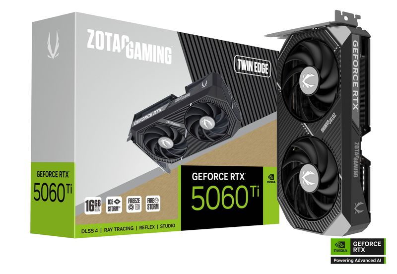 ZOTAC GAMING GEFORCE RTX 5060 Ti TWIN EDGE 16GB GDDR7 Graphics Card