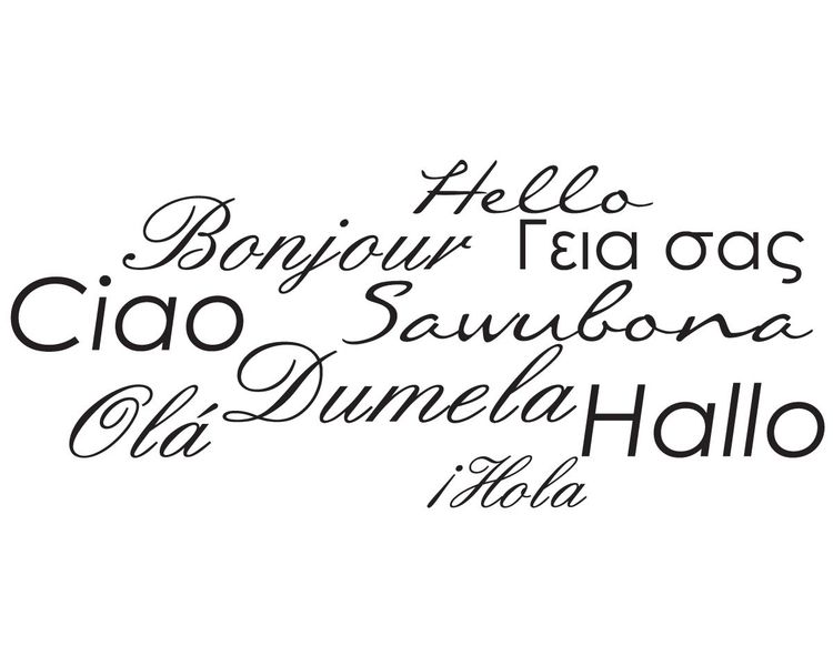 Fantastick - Wall Decor - Hello - Black