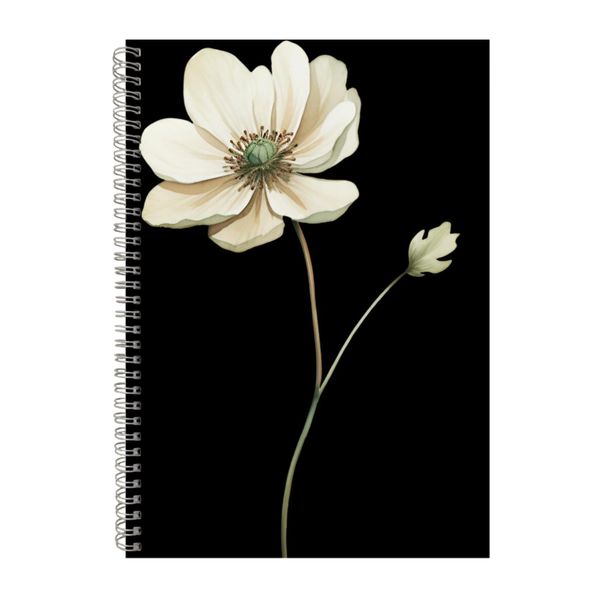 Wild Flowers 25 A4 Notebook Spiral Lined Trendy Notepad Idea 396
