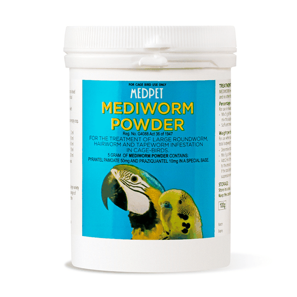 Medpet - mediworm dewormer powder with pyrantel 100g