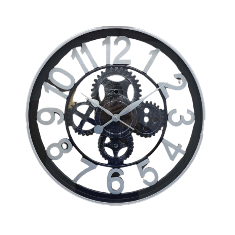 Dream World Large Decorative Analogue Wall Clock Black and Silver Shop Today. Get it