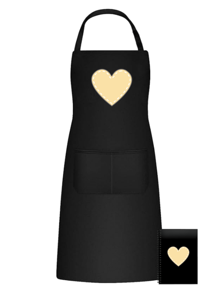 Yellow Heart Fun Kitchen Braai Apron Christmas Birthday Gift 505