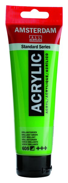 AMSTERDAM Acrylic Paint 120ml Brilliant Green Tube