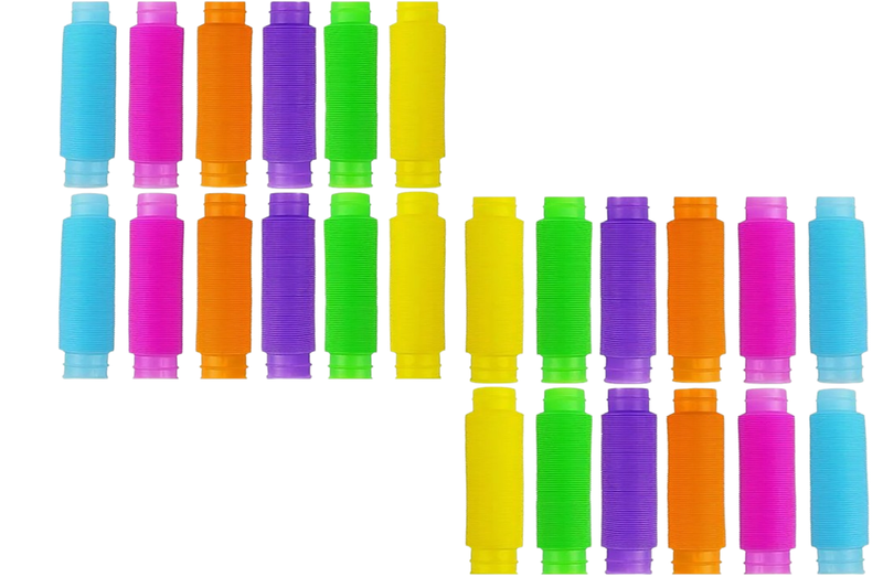 NikkiKids Pop Fidget Stretch Tubes - 24 Pack