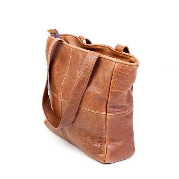 Minx Genuine Leather Handbag Tan Buy Online in South Africa