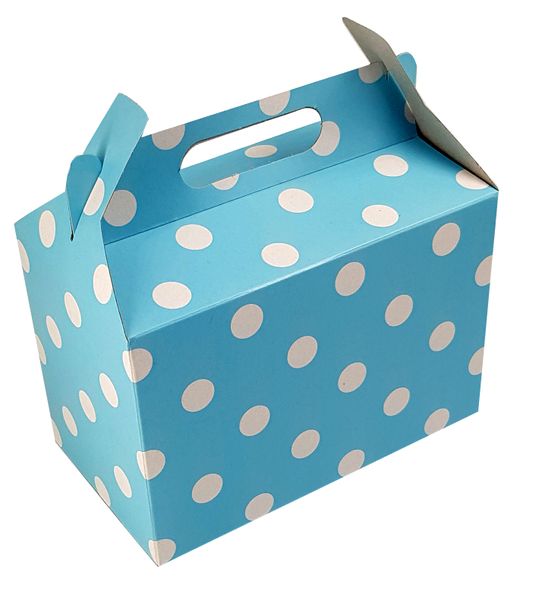 B.Moore - Kraft Party Boxes - Polka Dots - Red- 12 Pack