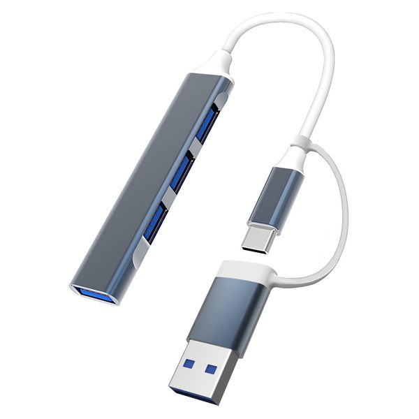 Type C HUB USB 3.0 Hub 4 Ports Adapter OTG Compatible With PC Macbook