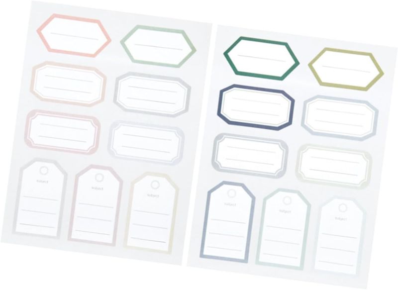 5Sheets Creative Name Stickers of Adhesive Labels for Bottles Office
