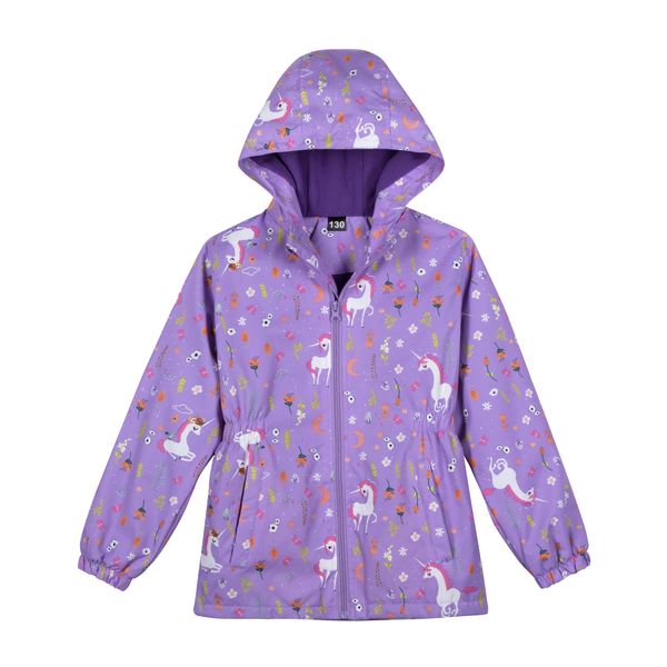 Purple Unicorn Girls Winter Jacket