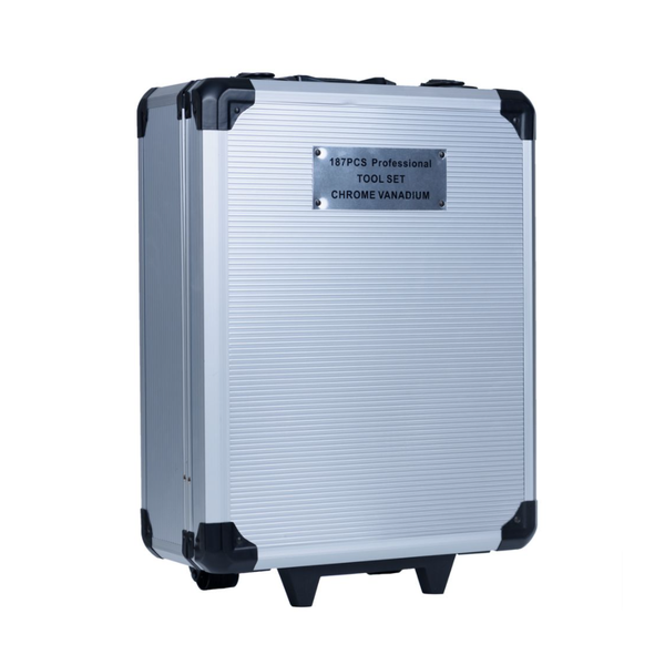 187 Piece Chrome Vanadium Professional Toolset - In Solid Carry Case