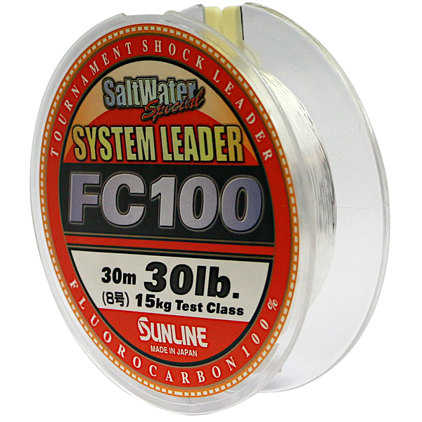 Sunline System Leader FC100 Fluorocarbon 30m (30Lb) (Clear)