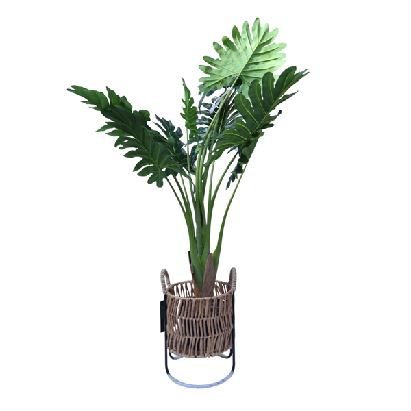 Eco Lifestyle Africa Large Artificial Plant with Basket, 27cm Tall