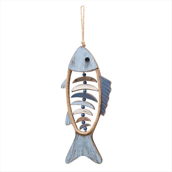 Wooden Fish Wall Decor Antique Nautical Fish Decoration B