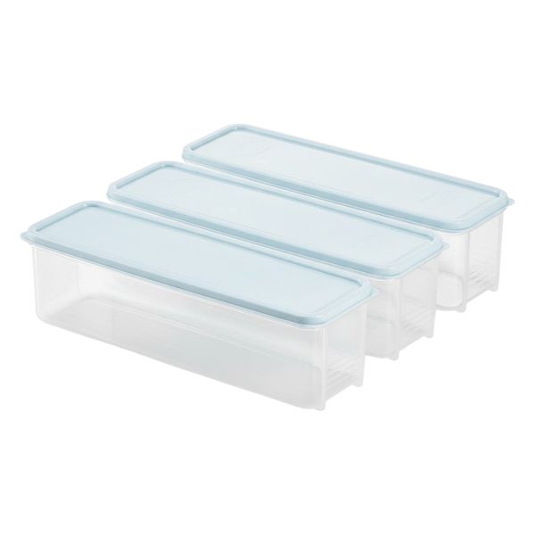 Airtight Long Clear Food Storage Containers With Lid - Multicolour - 3 Pack