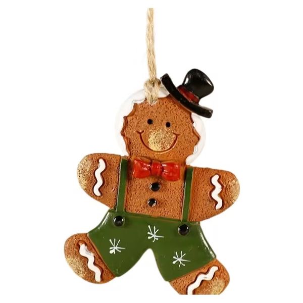 Christmas resin Christmas tree decoration pendant-red fruit gingerbread man