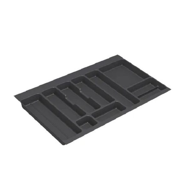 Kitchen 9 Compact Cutlery Tray Grey L90cm