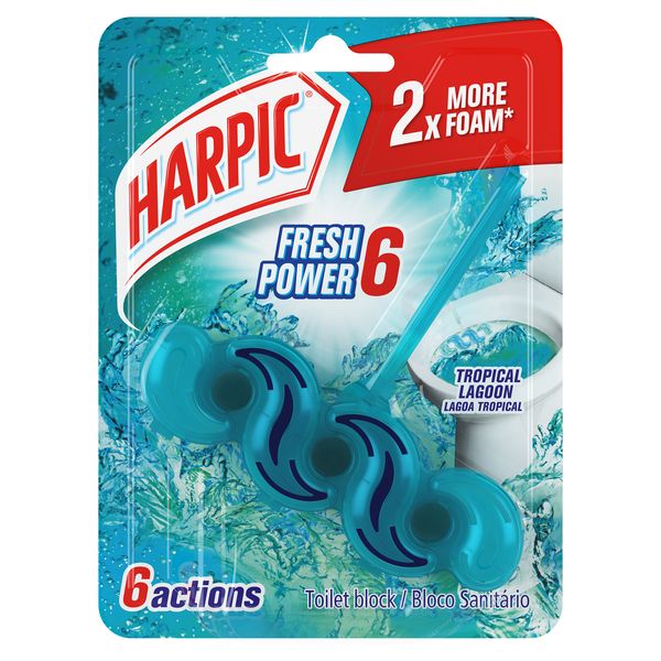 Harpic 35g, Fresh Power 6, Toilet Rim Cleaner, Tropical Lagoon