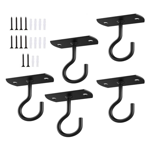 Ceiling Hooks for Hanging Plant,Wall Hook for Planters, Flower Basket