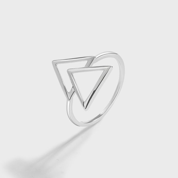 Overlap Prism Silver Ring
