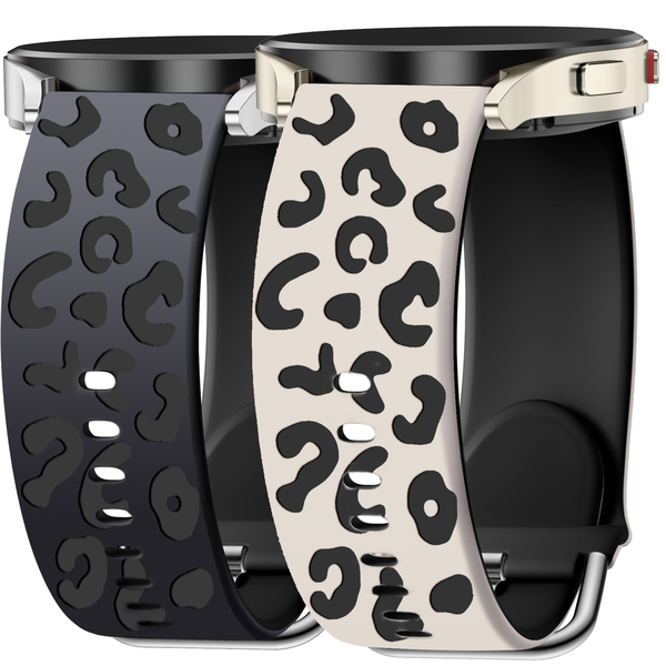 2-PACK Leopard Engraved Band Compatible for Samsung Galaxy Watch