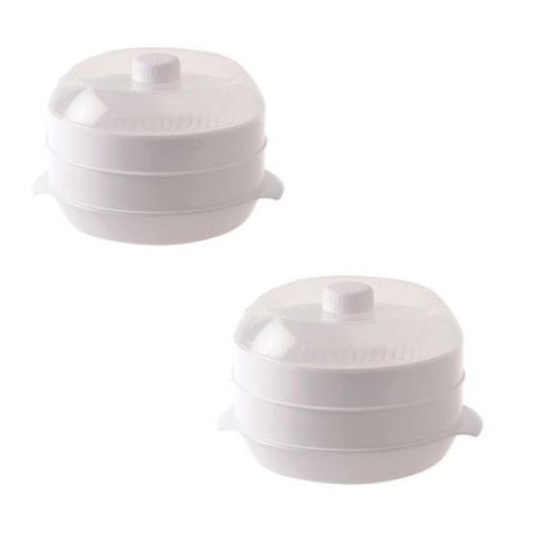 Kitchen 2-Tier Microwave Steamer