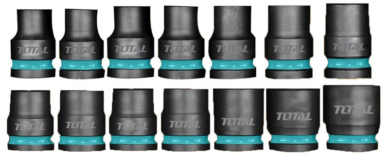Total Tools 1/2" Impact Socket Set - 14 Pieces