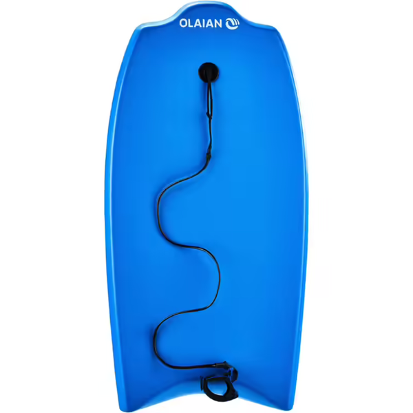 Olaian Kids' Discovery Bodyboard 6-12 years 35" + Leash - Blue