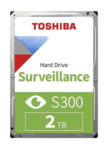Toshiba S300 Surveillance Internal Hard Drive 2TB - Silver