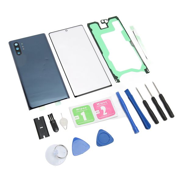 Note 10+ Back Glass Black Kit