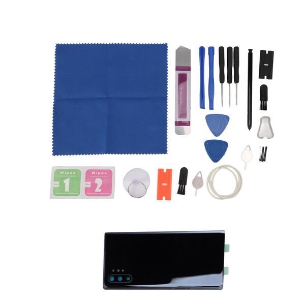 Note 10+ Back Glass Black w/Stylus