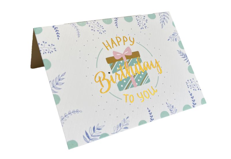 Happy Birthday to You Cards (10 Cards) (Leaves)