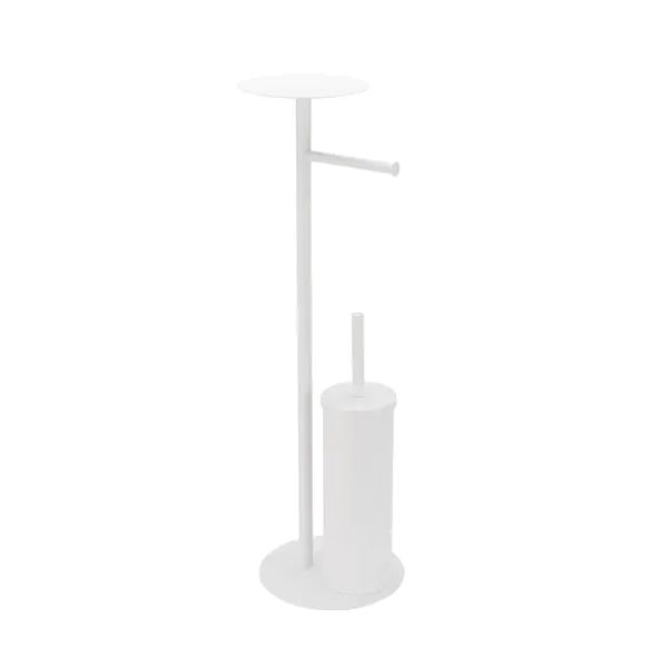 Europa Toilet Brush and Paper Holder White