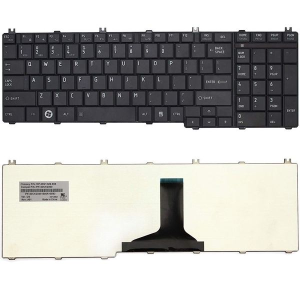 Replacement keyboard for Toshiba Satellite C650 C650D C655 C655D C670 C670D