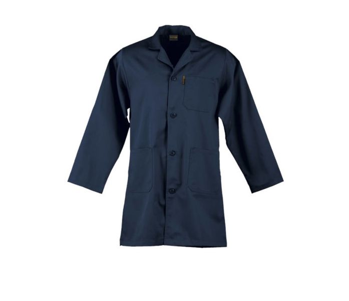 Dromex Polycotton 80/20 Dust Coat - Navy Blue