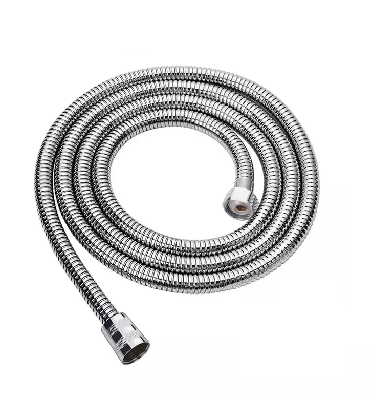 Bathroom Stainless Steel Outer Shell Flexible Shower Hose - 1.5m