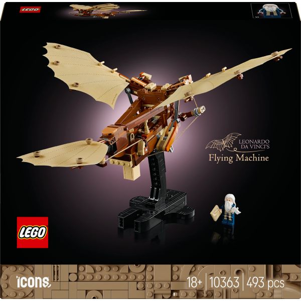 LEGO® Icons Leonardo da Vinci’s Flying Machine Desk Decor Set for Adults 10363
