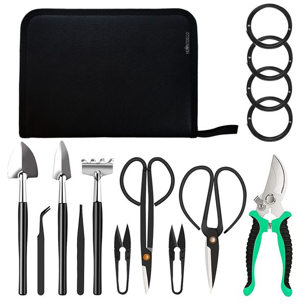 Heartdeco 14 Piece Bonsai Succulent Garden Tools Set