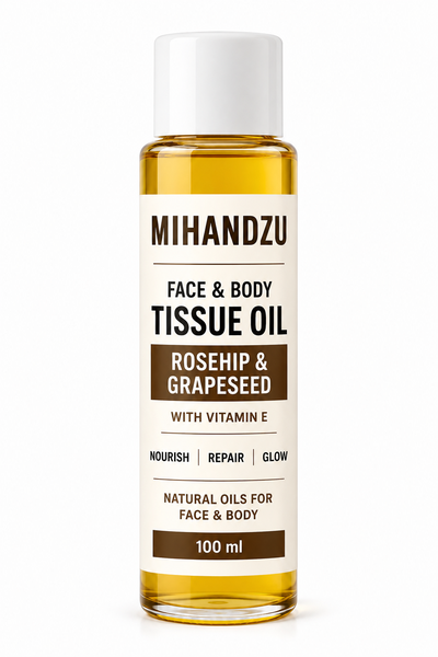 Rosehip &amp; Grapeseed Tissue Oil - Stretch marks, Scars, Dry patches - 100 ML