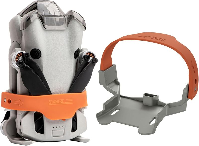 Propeller Holder for Mini 4 Pro, Orange Stabilizer Strap