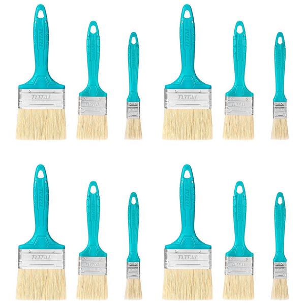 Total Tools 3Pcs Paint Brush Set (4 Sets)